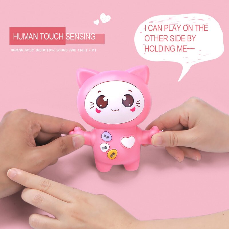 Cute Electronic Music Scale Kitty Toys Parent-Child Interaction Toy Cartoon Rercorder