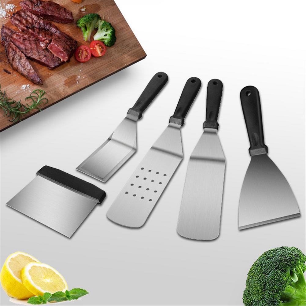 Griddle Accessories Kit Flat Top Grill Accessories BBQ Griddle Accessories Kit With Heavy Duty Scraper Spatula Turner BBQ Tools