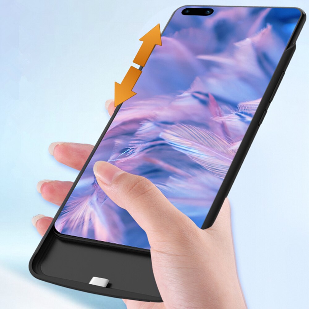 Bateria para huawei p30 pro p40 pro maimang, bateria de carregador para backup inteligente capa da bateria p40