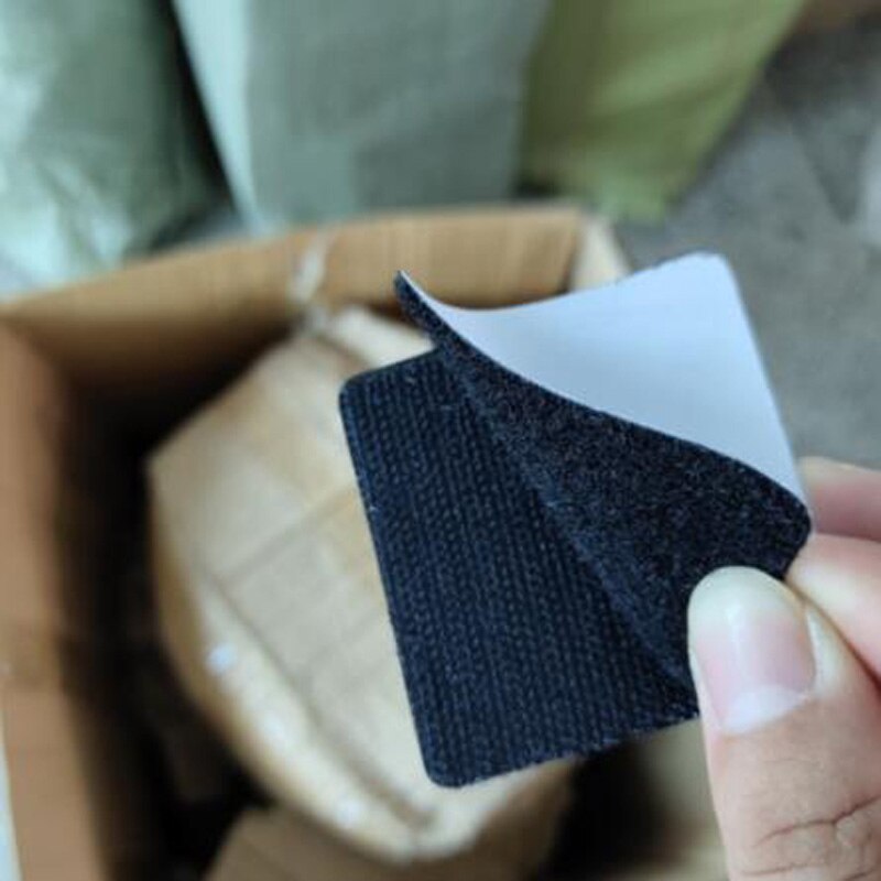 20 stücke/10 Paare Anti Eisstockschießen Teppich Band Teppich Greifer Klett Sichern sterben Teppich Sofa und Blätter in Ort und Halten sterben Ecken Flache: 20Paar / Schwarz Platz
