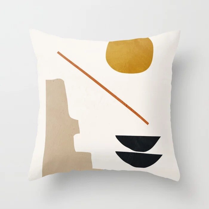 18 &#39;&#39;Geometrische Nordic Kussenhoes Tropic Moderne Art Sierkussen Cover Polyester Kussen Case Sofa Cafe Decoratieve Kussensloop: DRD122-5