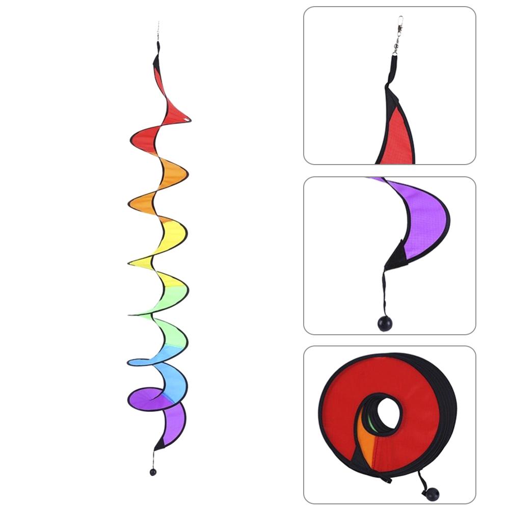 24 Inch Regenboog Wind Spinner Kleurrijke Opknoping Spiraal Windmolen Tuin Yard Home Outdoor Decoratie Opknoping Spinner Hanger