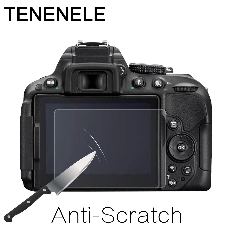 TENENELE Protector de pantalla para Nikon D5100 D5200 D5300 D5500 D5600 de cristal templado de película protectora LCD HD Protector de Pantalla DE LA Cámara