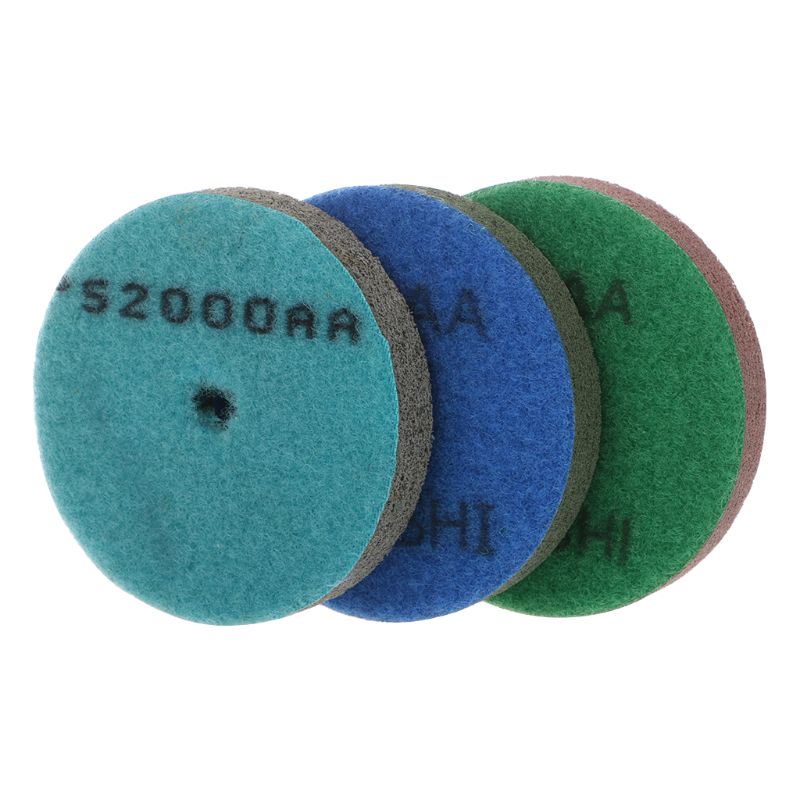3 &quot; diamant marmor polerpude svamp granit slibning betongulv slibende nylon fiber ren sten skive