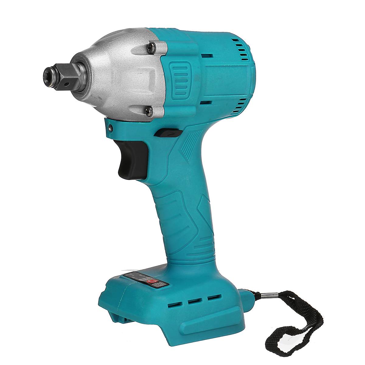 18v elektrische borstelloze slagschroevendraaiers 32mm 588n. m koppel oplaadbare 1/2 dopsleutel elektrisch gereedschap draadloos voor makita accu: Lichtblauw