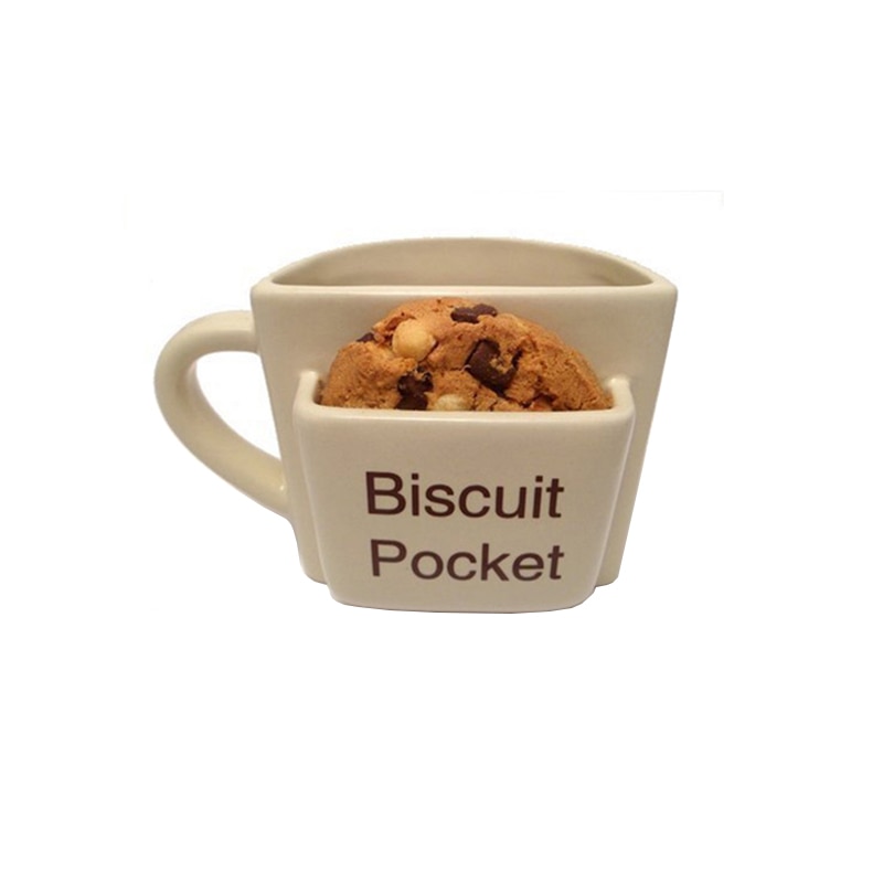 Baosen Creativo Tazza di Caffè con Il Biscotto Del Biscotto dolce Tasca Tazze di Ceramica E Tazze per Caffè Latte Acqua Tazza di Tè Articoli e Attrezzature per Acqua, Caffè, Tè
