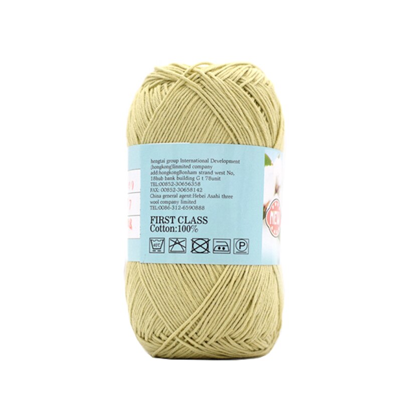 Kammet mykt 100%  økologisk bomull babygarn håndstrikket hekletråd førsteklasses bomullsgarn 10 kuler/parti 500g jb002