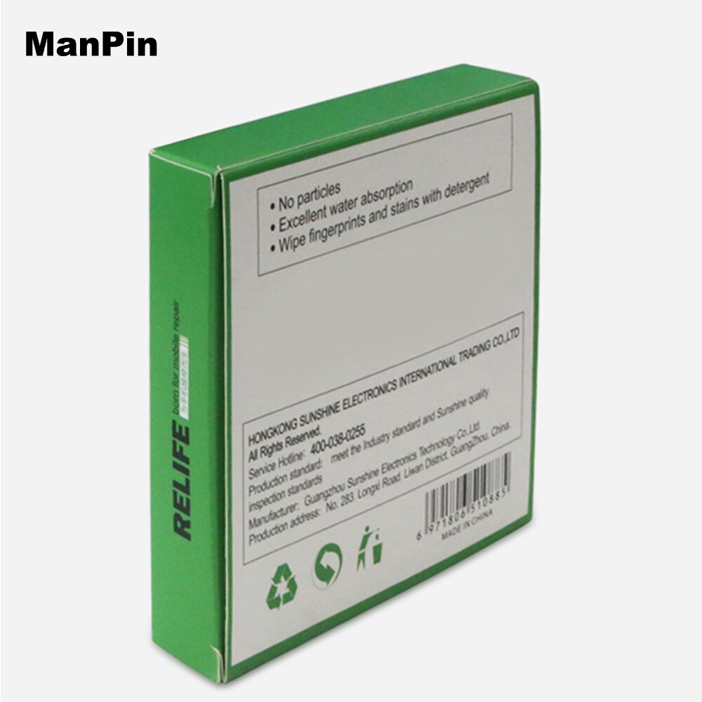 50pcs/Box Cleaning Cloth Dust Removing Cleanroom Wipers Electronics Mobile Phone Computer LCD Screen Cameras Lens Repair Tools