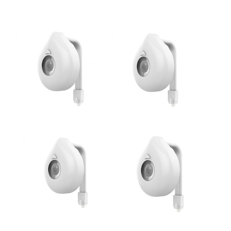 Night Light Motion Sensor LED Toilet Bathroom Night Light Waterproof Backlight Toilet Bowl Bulb WC Toilet Light: 4pcs
