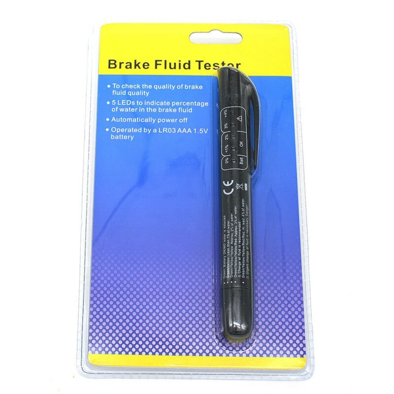 ! Remvloeistof Tester 5 Led Auto Voertuig Auto Automotive Testing Tool Voor DOT3/DOT4