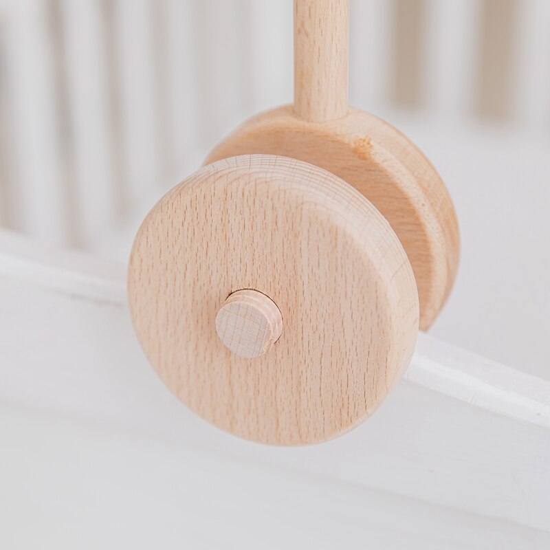 Assembly Bed Bell Mobile Rattles Bracket SetInfant Crib Mobile Wooden Bed Bell Bracket Protection Newborn Baby Toys Accessories