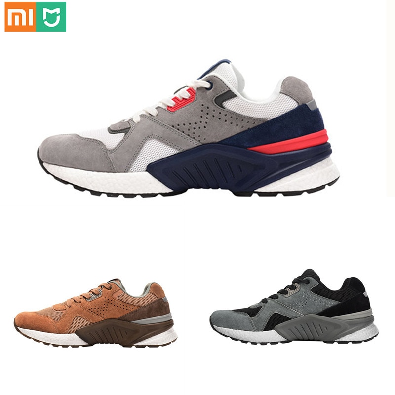 Arrivo Xiaomi Mijia scarpe da ginnastica retrò da corsa Sport in vera pelle resistente traspirante per lo Sport all'aperto