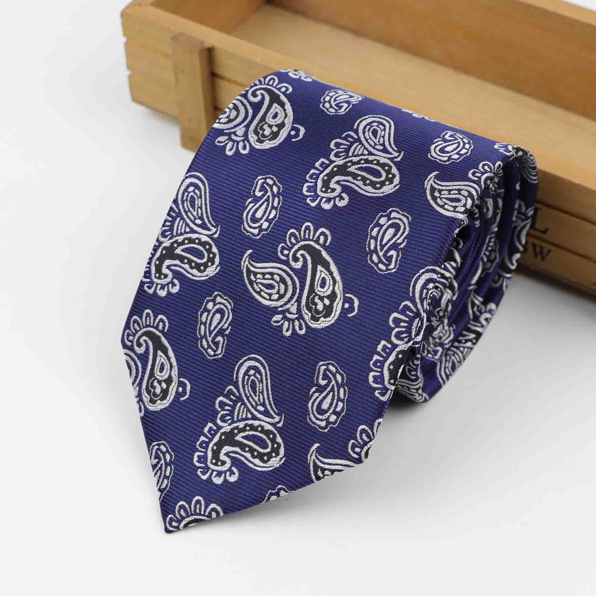 Formele Standaard Size Paisley Stropdas Bruidegom Gentleman Banden Mannen 3.15inch Party Polyester Gravata Slanke Pijl 8cm Zijde tie: 12