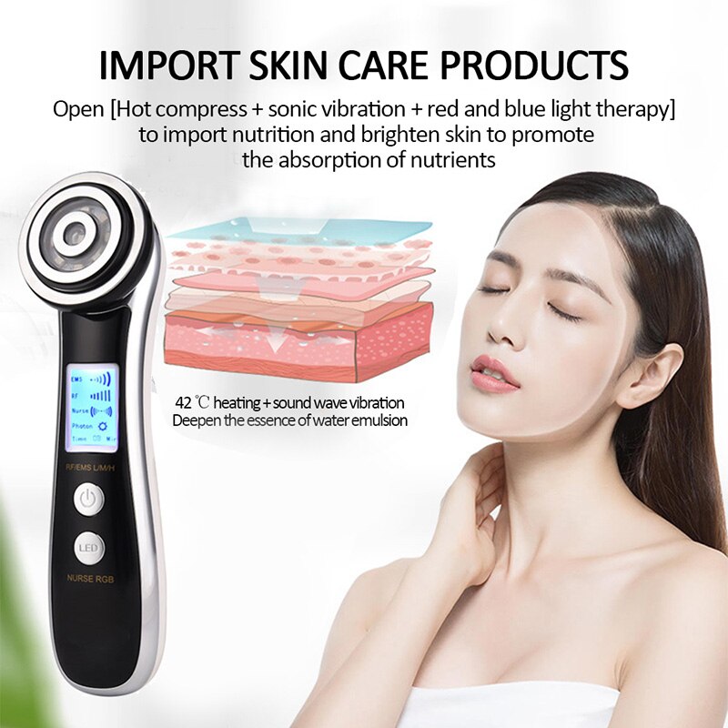 4 In 1 Ultrasonic Cavitation Machine EMS Galvanic LED Ultrasound Slimming Body Face Lift Tools Infrared Therapy Beauty Apparatus