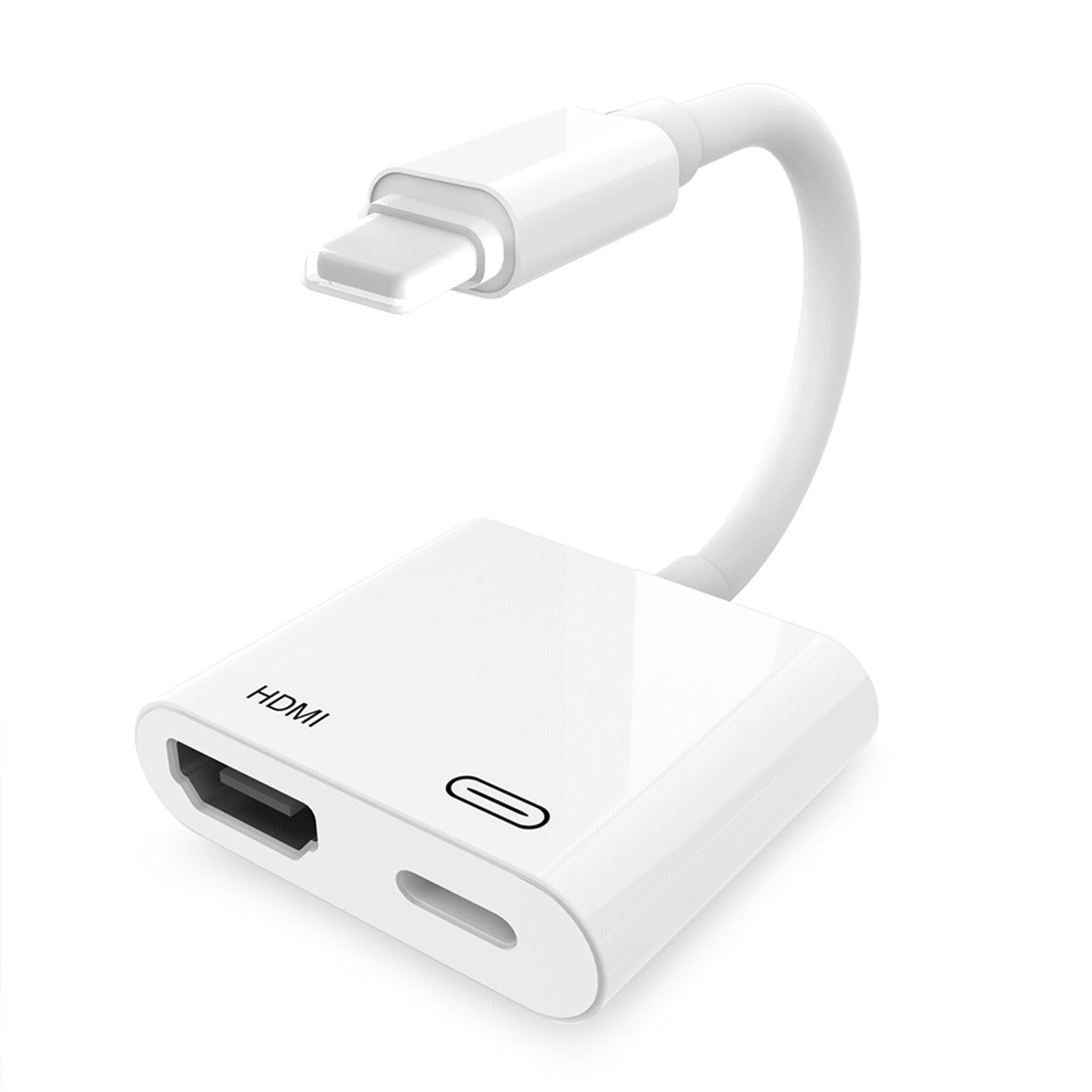 Adaptateur Lightning vers Ethernet RJ45, iPad toUSB/HDMI avec Port de charge, ipad vers Ethernet prend en charge le système Internet/POS 100mbps pour iphone: No need power supply