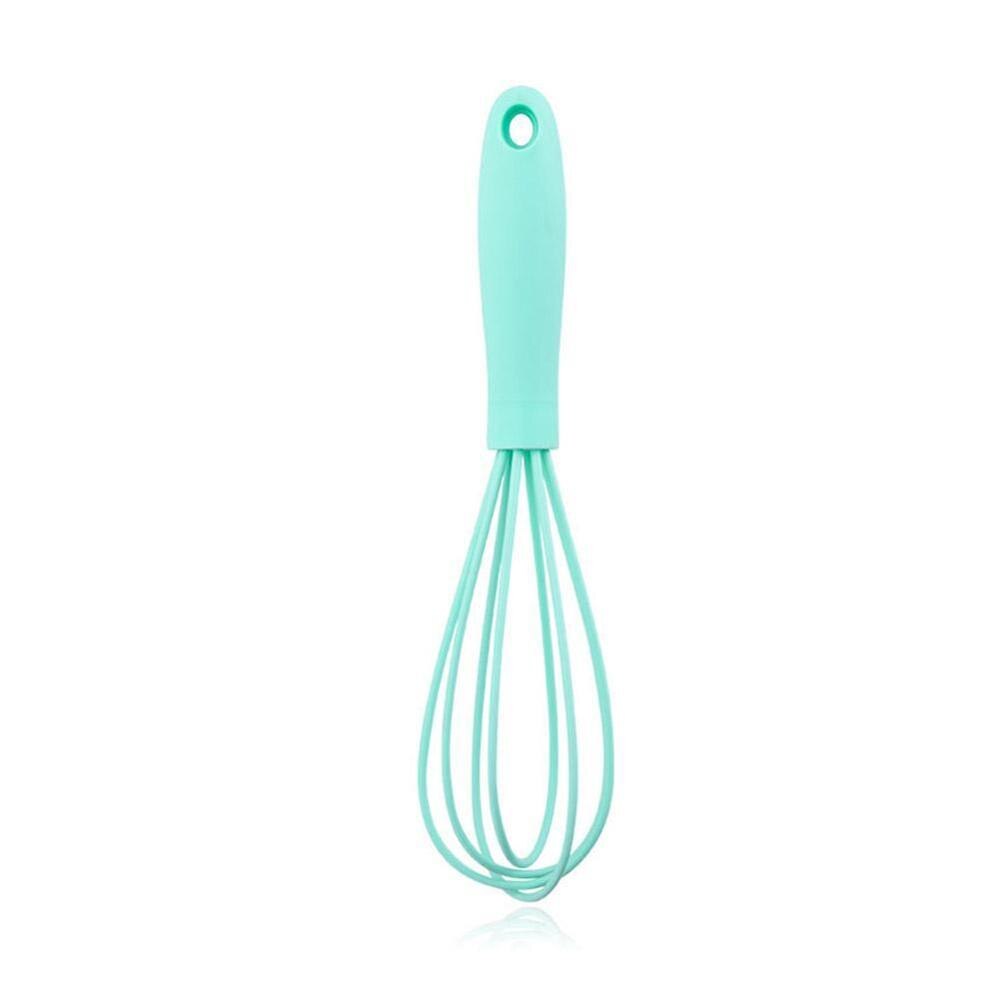 Blender Multifunctional Rotary Manual Egg Beater Mixer Mini Plastic Kitchen Egg Whisk Bake Tool Egg Agitator Silicone Eco-Friend: green