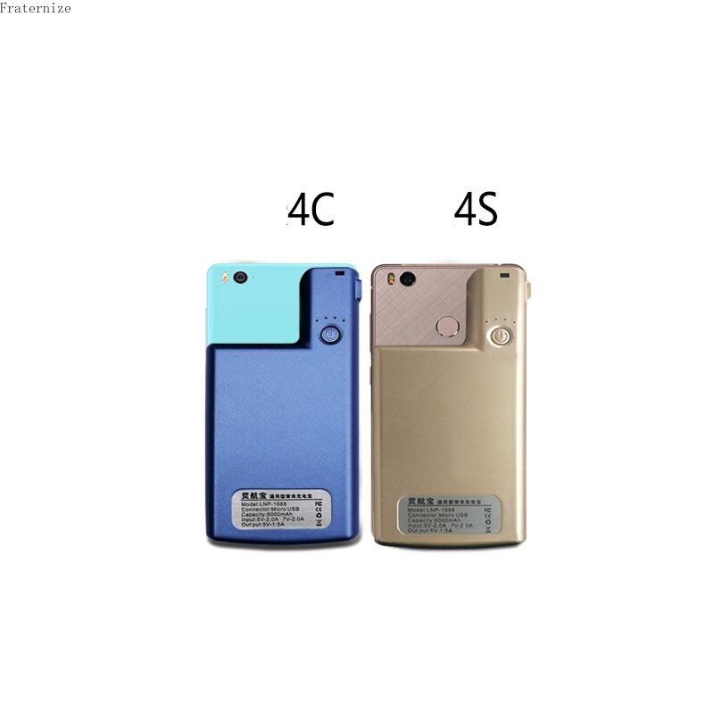 Cassa di batteria esterna per Xiaomi Mi 4C Batteria di Caso Del Caricabatteria Della banca di Potere per Il Caso di Xiaomi Mi 4S clip Posteriore Della Copertura di batteria rechargeabl