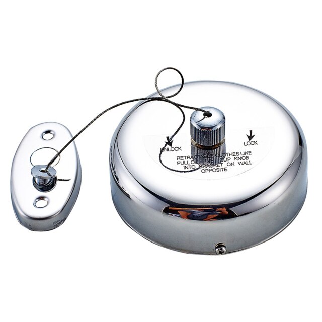 Retractable Clothesline 2.8 Meters Stainless Steel Clothes Drying Line Home Hotel Travel Clothes Dryer Organiser Laundry Hanger: 3