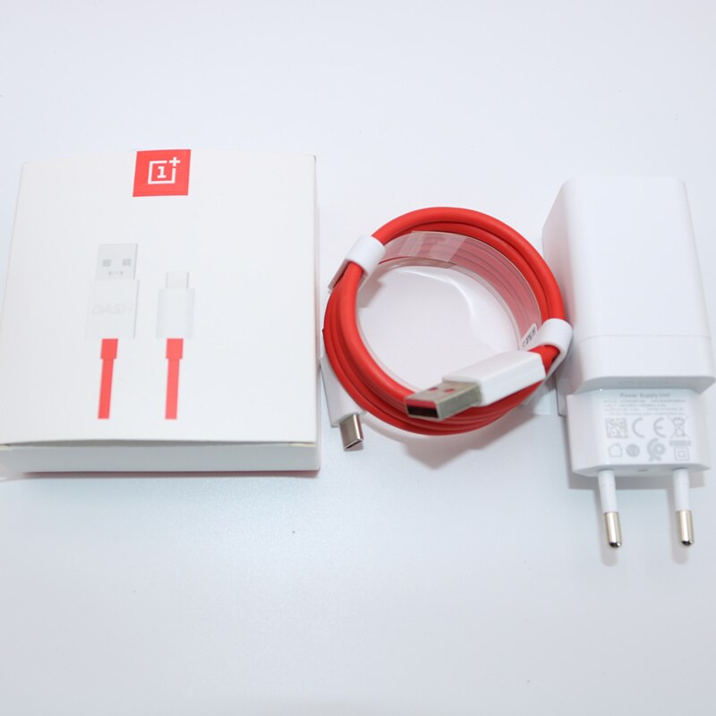 Original ONEPLUS 6T Dash Charger 5V/4A 1M Quick Charge Cable USB Type-C Wall Power Socket Adapter for One Plus 7 6T 5T 5 3T 3: EU and 100cm Cable