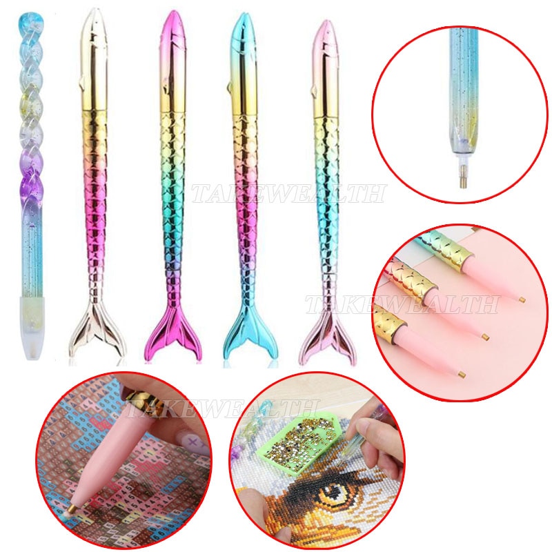 5D Diy Diamant Schilderen Tool Cartoon Diamant Schilderen Boor Pen Strass Diamant Borduurwerk Boren Pen Gereedschap
