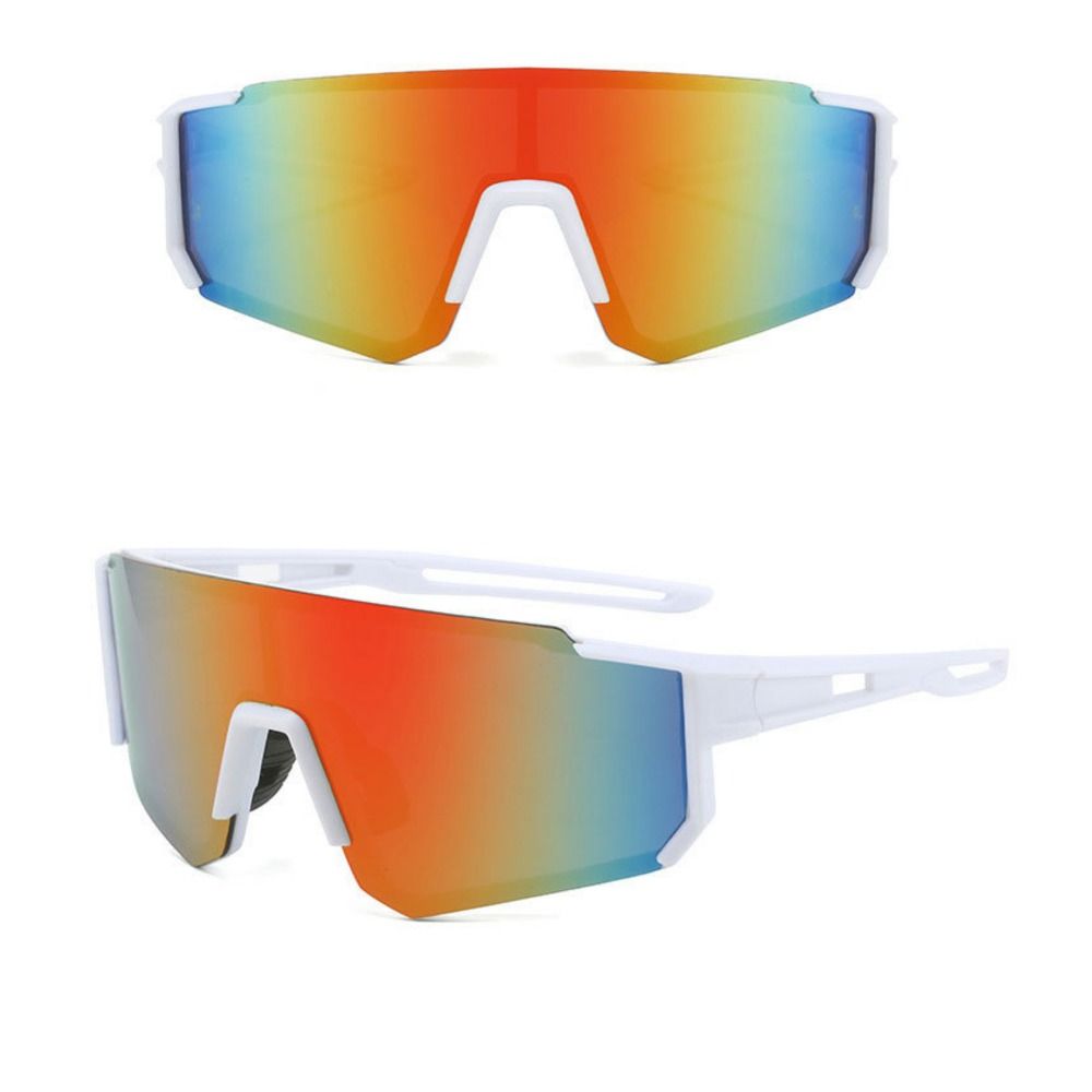 Uv400 cykelsolglasögon personliga hd-linser vintage uv-resistenta cykelglas överdimensionerade vindtäta utomhussportglasögon motocross