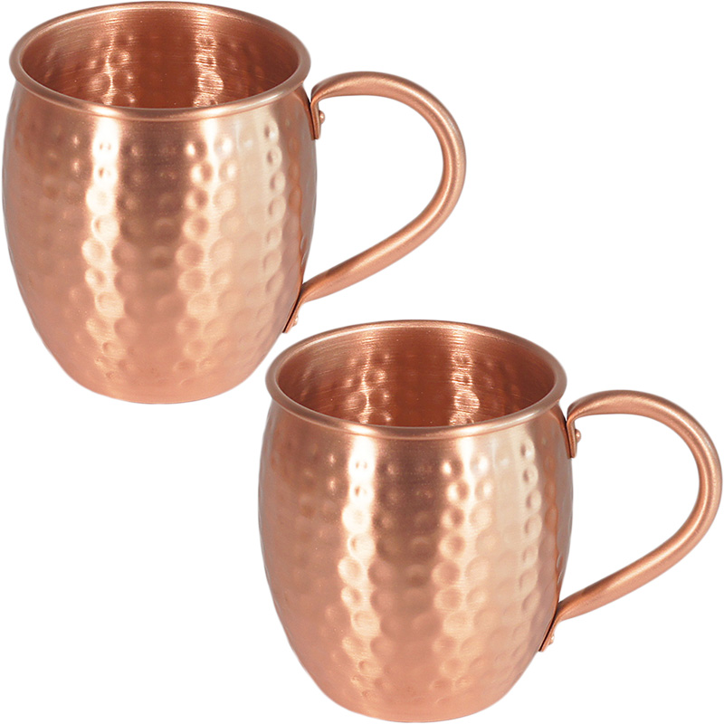 100 % Kupfer, Moskauer Maultier-Becher, langlebig, kupferfarbene Bierkrüge, 12 Unzen, Kaffeebecher, Milchbecher, reines Kupfer, Barbecher, Trinkgeschirr: Grün