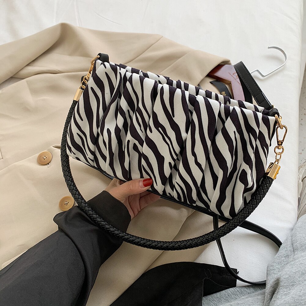 Moda camurça ombro underarm bolsa feminina inverno crossbody mensageiro sacos de alça superior bolsa feminina: Style one