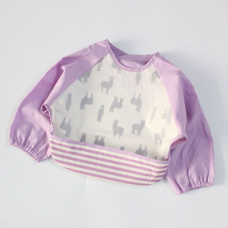 Bavaglini Cute Baby Manica Lunga Impermeabile Bambini Grembiule Grembiule di Alimentazione Grembiule Bavaglino Burp Vestiti Morbido Mangiare Bambino Baberos Bavoir Abbigliamento