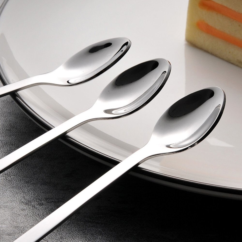 Stainless Steel Cat Spoon Long Handle Flatware Coffee Tea Spoon Seasoning Drinking Tools Hanging Up Teaspoon Kitchen Gadgets