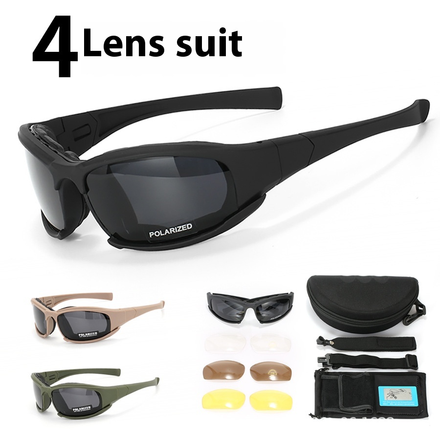 Gafas polarizadas a prueba de viento para motocicleta para hombre, Gafas de sol para motociclista, Gafas ahumadas, Bicicletas, todoterreno guapos