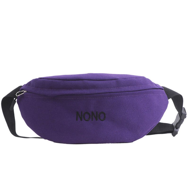 Feminino fanny pacote de banana bolsa feminina moda carta versão crossbody casual esportes cintura packs com zíper para mulher viajar: ROXO