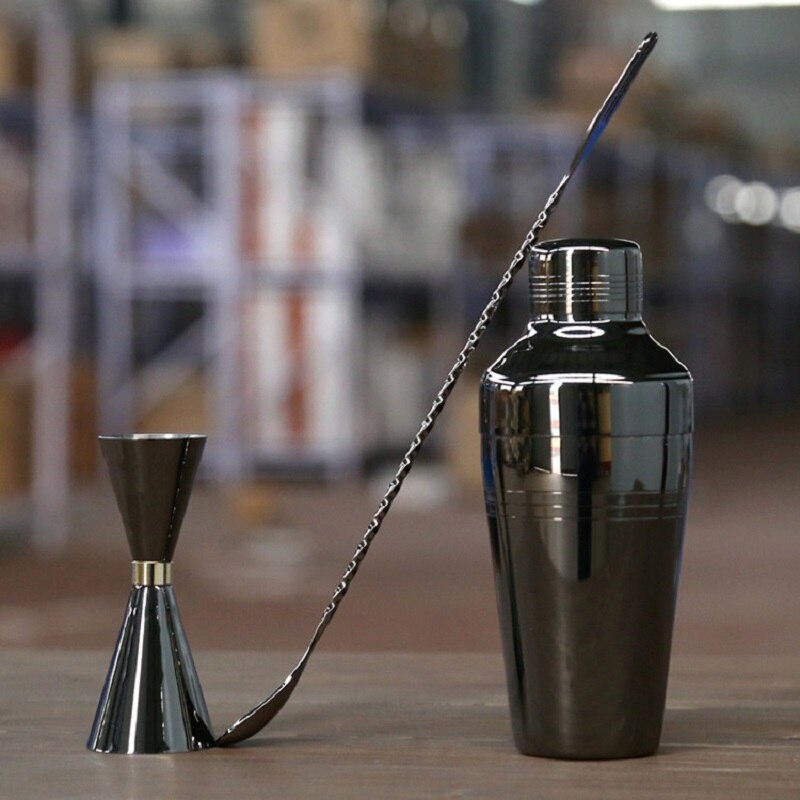 Cocktail Shaker Bar Set Copper Plated Shaker Barware Set - 3 Pieces