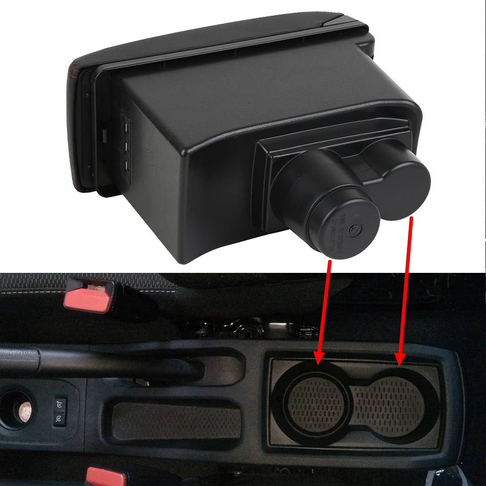 Pour Renault Dacia Duster 2 3 Boîte D&#39;accoudoir Automatique du Coffre De Rangement De la Console Centrale Double Voiture Accessoires USB Rétractable