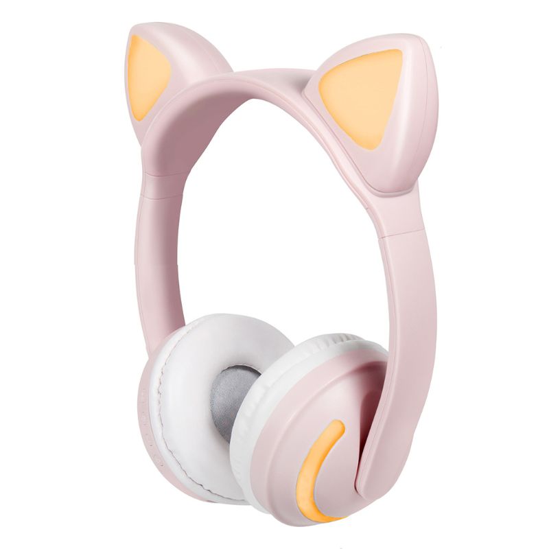 Oreille de chat sans fil Bluetooth casque 5.0 stéréo son musique casque écouteur