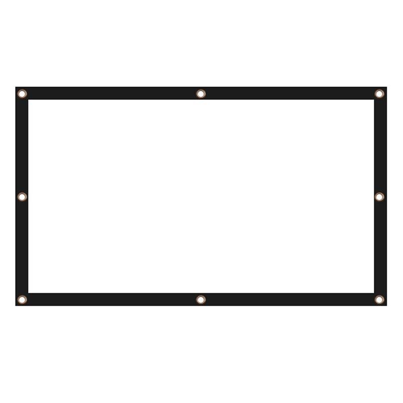 Pantalla de proyector portátil plegable, 72 pulgadas, 16:9, proyección de películas