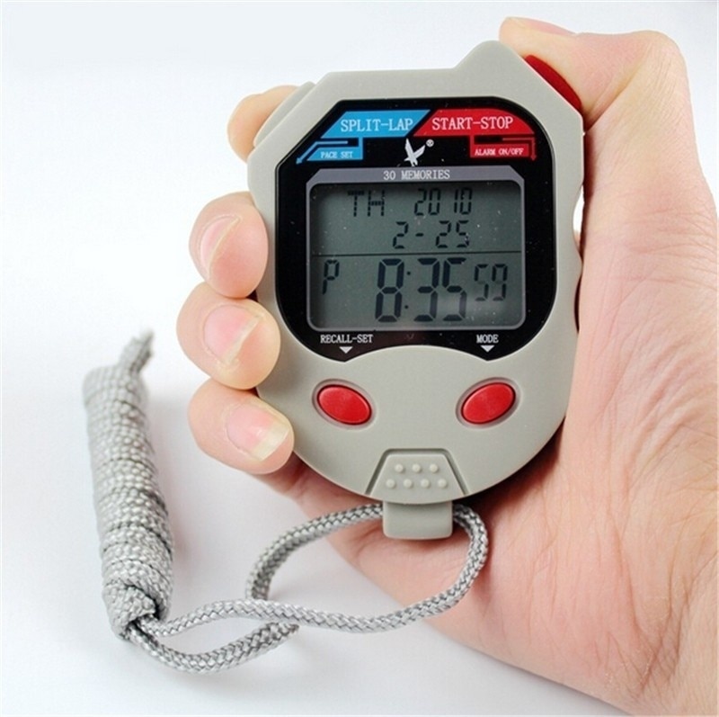 Digital Timer with Triple Display 3-Line Timer Countdown Stopwatch Timer Measurement & Tool & Timers Sport Stopwatch