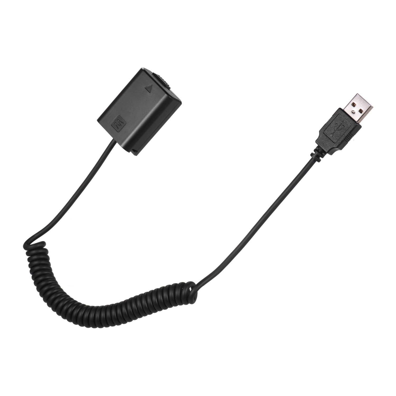 Pour Sony A7 Mark II A7 NEX5 A6000 5V USB NP-FW50 adaptateur de coupleur de batterie factice avec connecteur mâle cc câble enroulé d'alimentation: Default Title