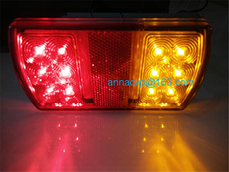 ! 12v led -perävaunun takavalot lamput upotettavat vedenpitävät kuorma -auton veneen perävaunun osat  (2 kpl /1 paria) perävaunun osat
