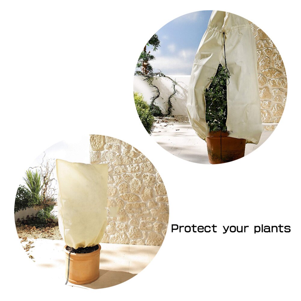 Sac de Protection de jardin arbre d'hiver housse de Protection Non-tissé végétation antigel plante cordon arbuste veste froide