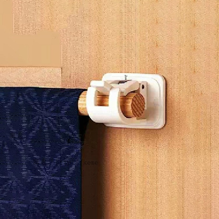 Douchegordijn Gordijn Staaf Fixing Clip Hanger Haak 2 Stuks Wit Opknoping Staaf Plastic Clip Muur Hangingcurtainrodhookfixingclip