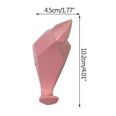 Hook Storage Decorative Clothes Hook Household Bird Storage Hanger Hat Hook Wall Hanging Porch Wall Hanging Key Hooks: Pink-a