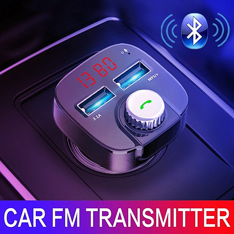 Bluetooth Car Charger Fm-zender Auto Audio MP3 Speler Tf Card Auto Kit 3.4A Dual Usb Telefoon Voor Iphone Xiaomi samsung Huawei