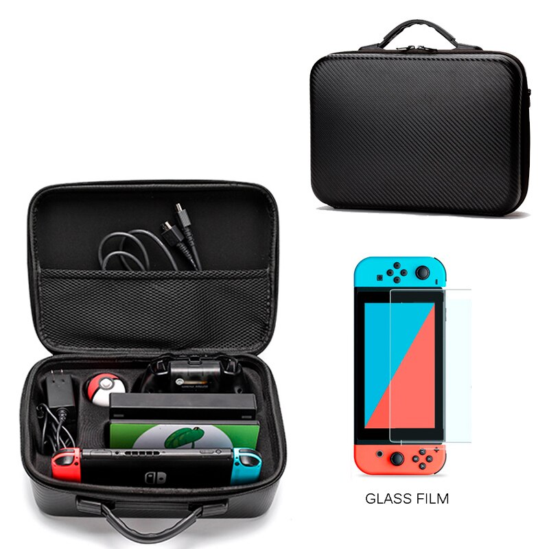 Hand Bag for Nintend Switch Travel Carrying Box Protective Case for Nintendo Switch NS Console Pokeball Game Accessories Storage: B 2 in 1