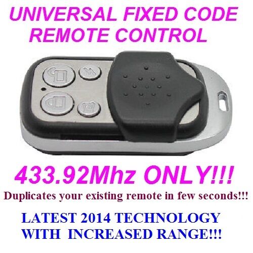 SEAV BE HAPPY S1 or SEAV BE HAPPY S2 Universal remote control transmitter fob 433.92mhz fixed code