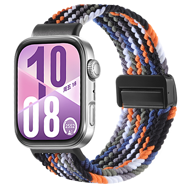 Band for HUAWEI watch fit 4 Pro/fit 3/4 smartwatch wrist replacement belt magnetic braided bracelet correa HUAWEI fit 4 Straps: L / grey