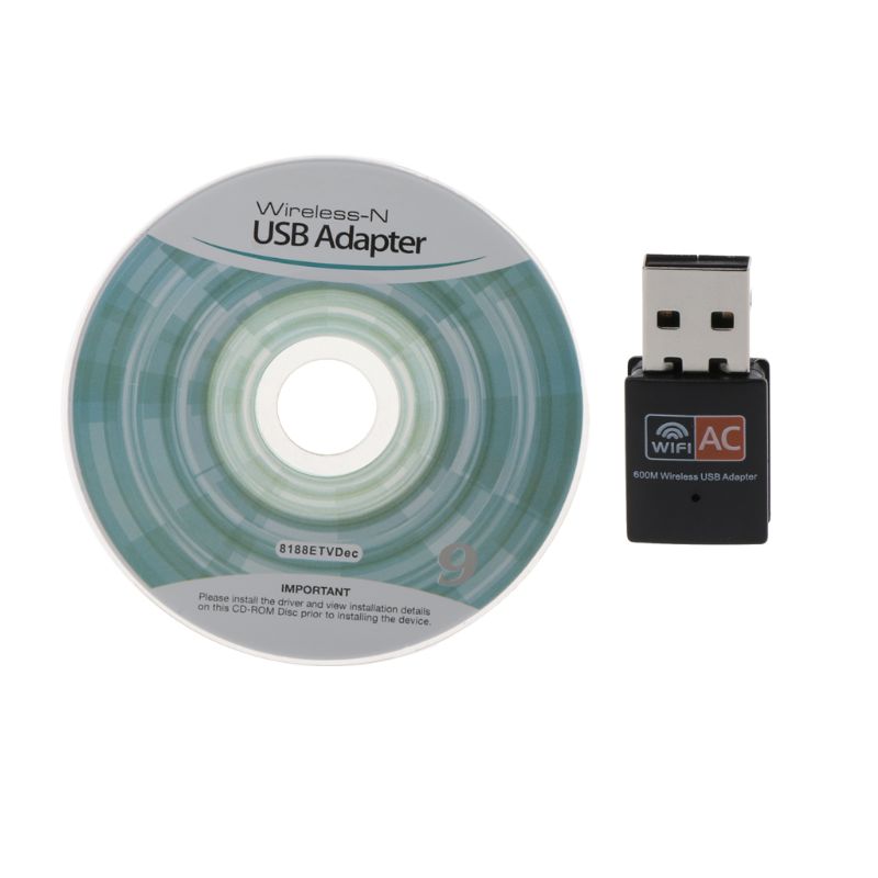 USB Wifi Adapter 600Mbps Drahtlose Netzwerk Karte Ethernet Antena Wifi Empfänger USB LAN AC Dual Band 2,4G 5GHz Mit CD Fahrer für