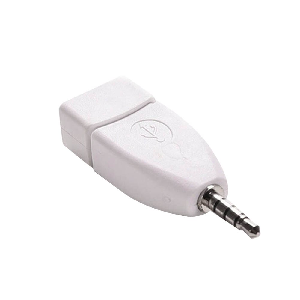 Converter Adapter USB 2.0 Female naar 3.5mm Male AUX Audio Duurzaam Auto Plug Jack JLD: Default Title