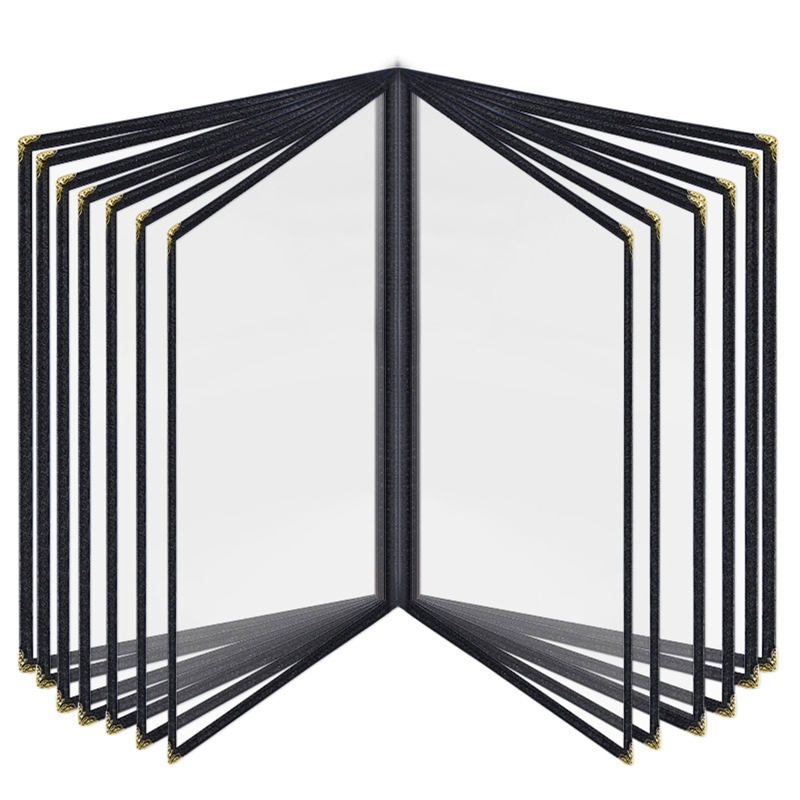 A4 PVC Transparent Menu Cover Protective Cover Restaurant Menu Paper Holder Cover for Bar Cafe Milk Coffee Shop Food Books: I