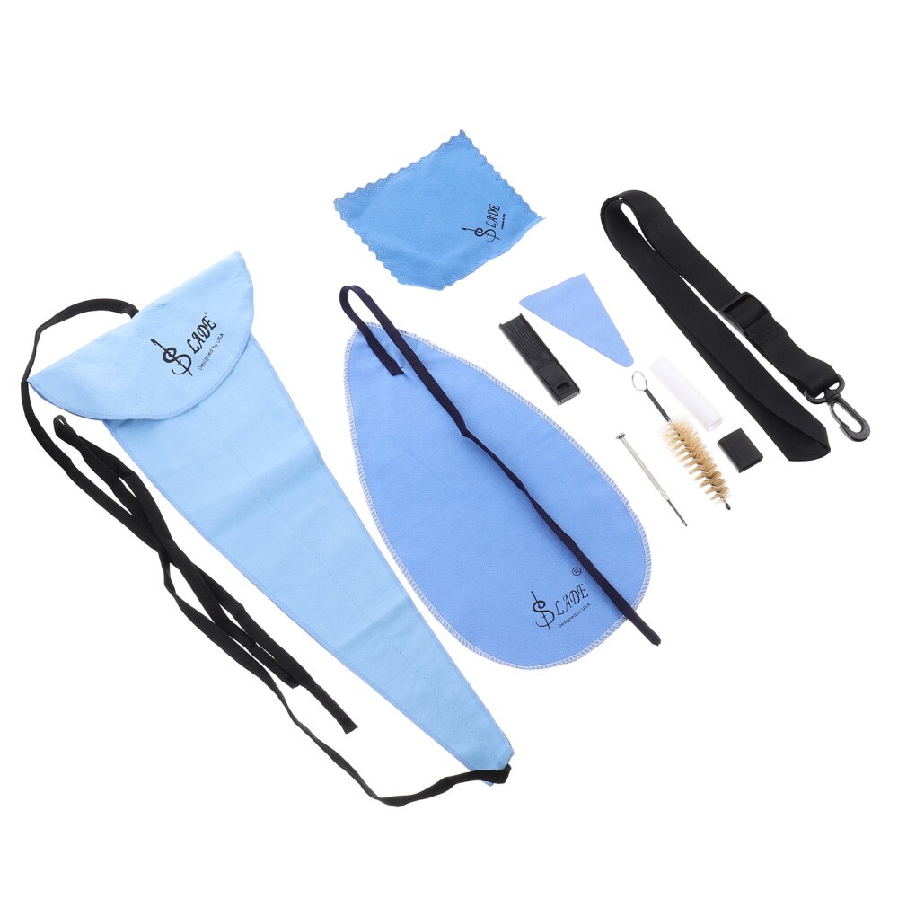 Saxophone Cleaning Kit - 10 Piece Set - Instrument Cleaner Tools: Default Title