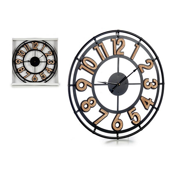 Horloge Paul - métal & bois D57 cm - Atmosphera créateur d'intérieur